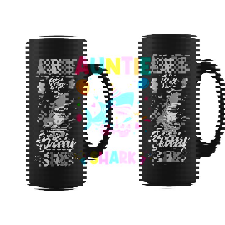 Auntie Of The Shark Birthday Boy Girl Party Family Group Coffee Mug