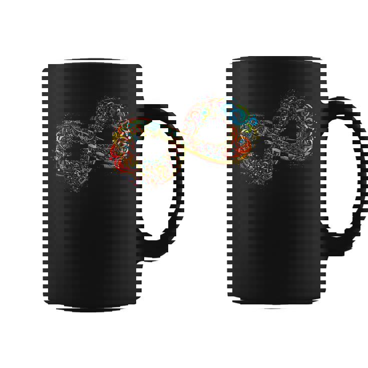 Autism Infinity Sign Colorful Rainbow Autism Awareness Coffee Mug
