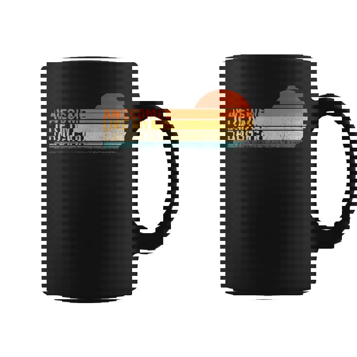 Awesome Like My Daughter Fathers Day Dad Retro Vintage Coffee Mug