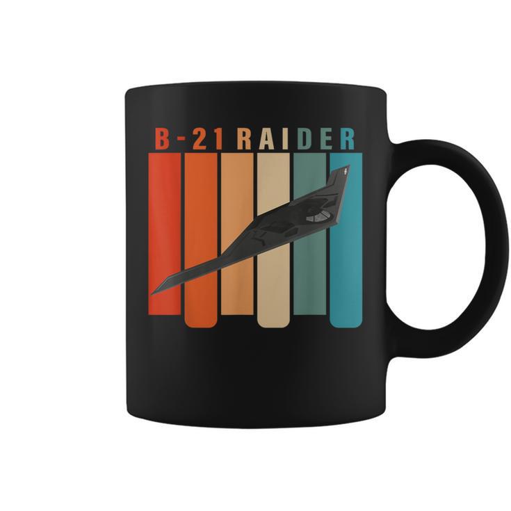 B-21 Raider Stealth Bomber Jet Avión Retrointage B21 Taza de café