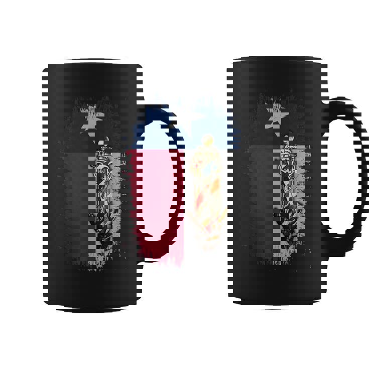 Barber Pole Texas Flag Best Barber Shirt For Men Graphic Print Coffee Mug