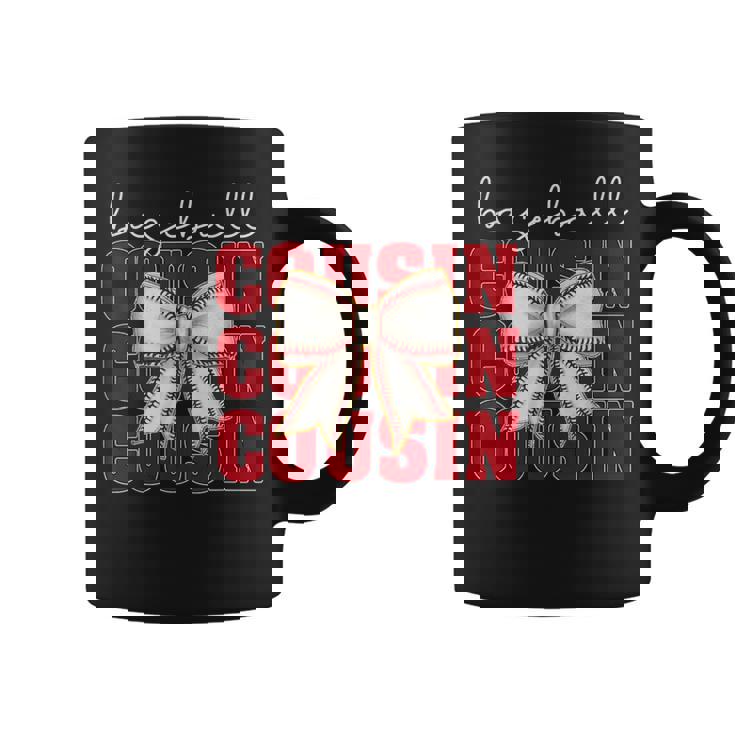 Baseball Cousin Coquette Bow Sport Lover Vintage Coffee Mug