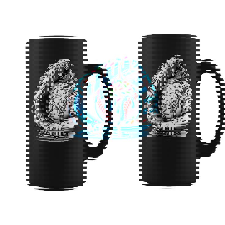 Baseball Drip Ice Cream Sprinkles Baseball Glove Coffee Mug