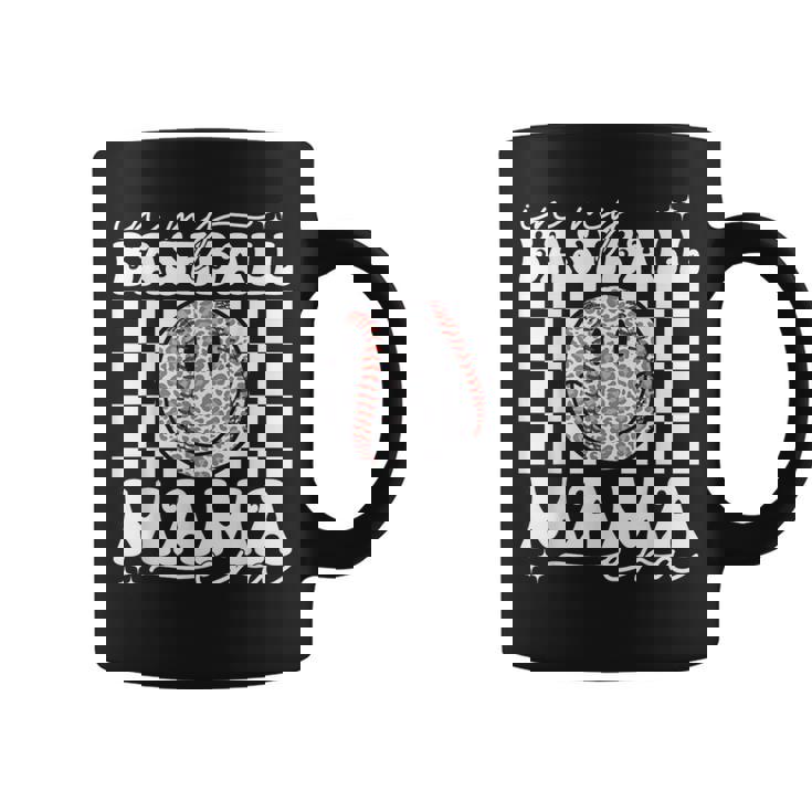 In My Baseball Mom Mama Era Leopard Mom Baseball Coffee Mug