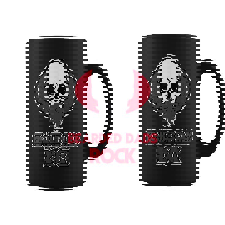 Bearded Dads Rock For Dads Día Del Padre Taza de café