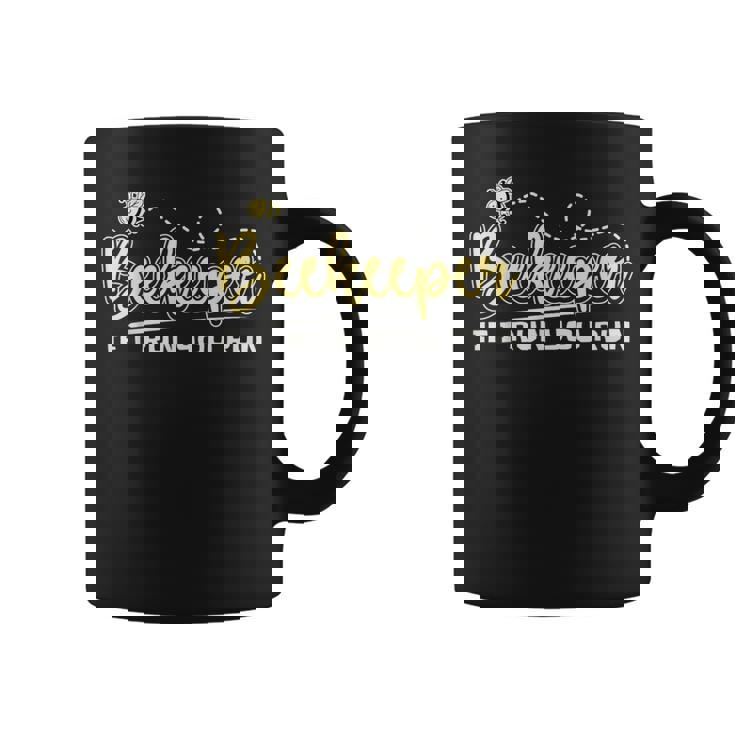 Beekeeper If I Run You Run Cute Honey Bee And Kids Graphic Print Coffee Mug