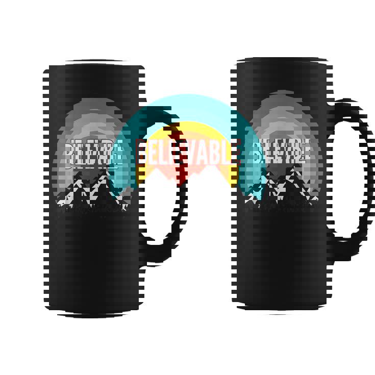 Believable Vintage Retro Sunset Graphic Print Coffee Mug