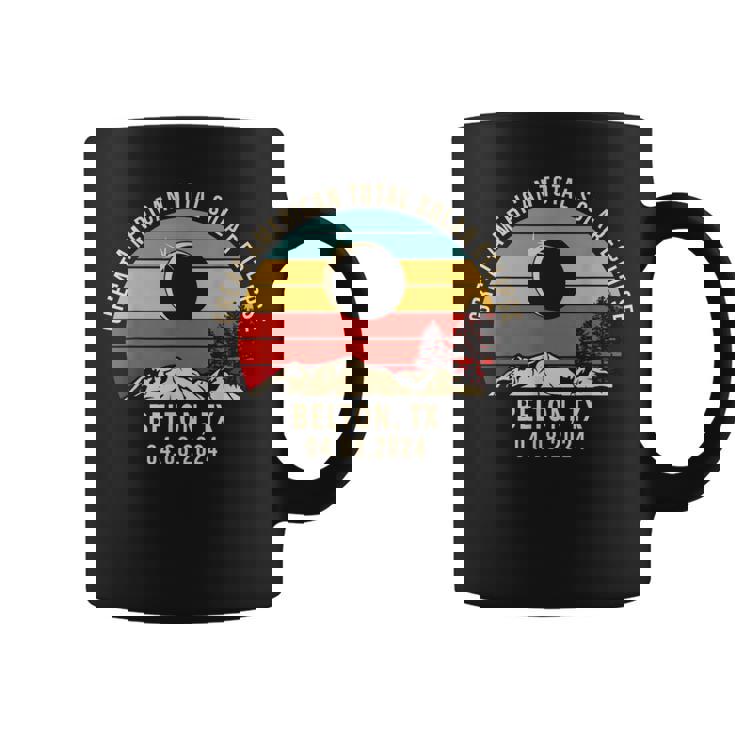 Belton TX Texas Total Solar Eclipse 2024 Graphic Print Coffee Mug