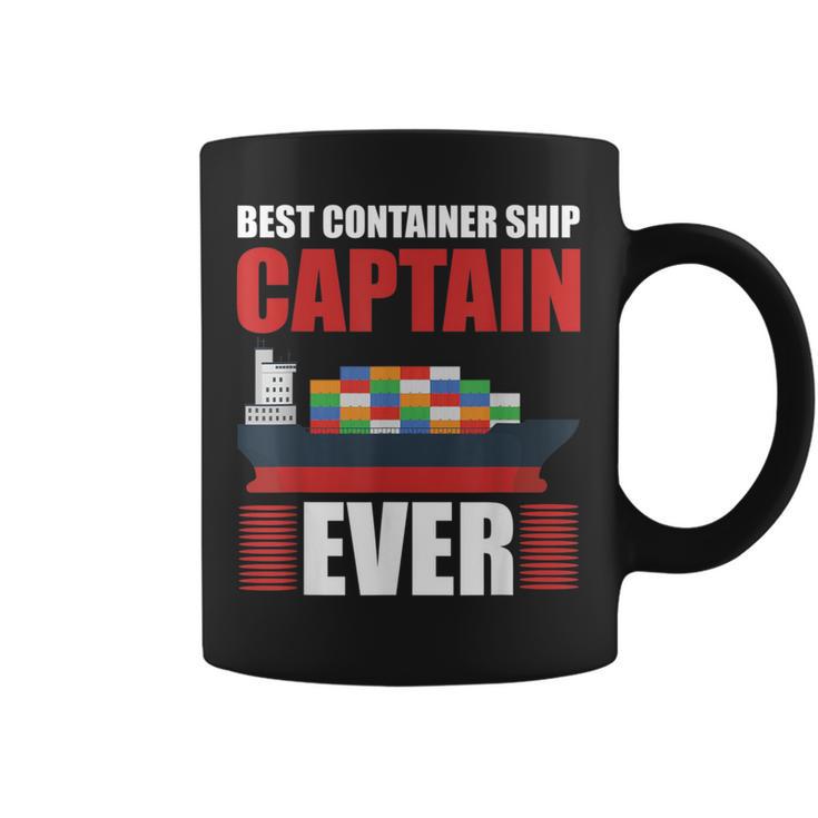 Best Container Ship Captain Ever Seafarer Cargo Ship Graphic Print Coffee Mug