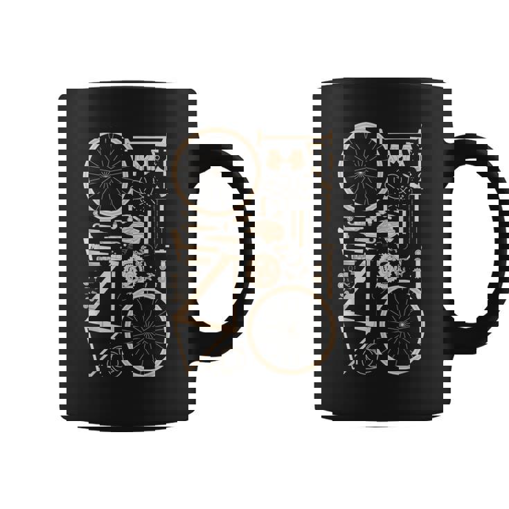 Bicicleta Anatomía Ciclismo Ciclista Ciclista Taza de café