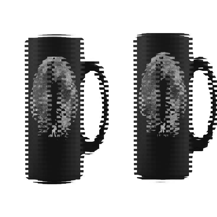 Bigfoot In The Forest Sasquatch Bigfoot Moon Coffee Mug