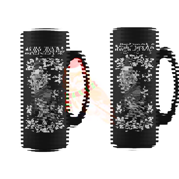 Bird Merry Christmas Ornament Eastern Screech-Owl Ugly Xmas Graphic Print Coffee Mug