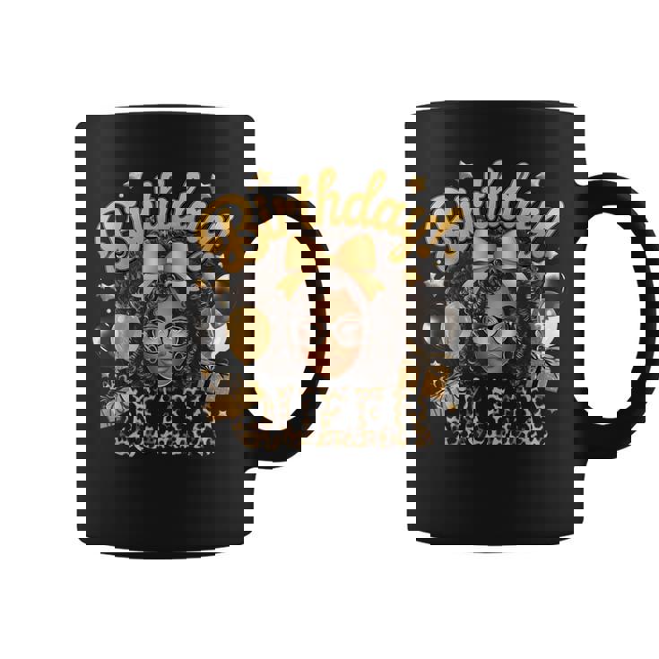 Birthday Queen Black Woman Afro Girl Afrocentric Birthday Coffee Mug