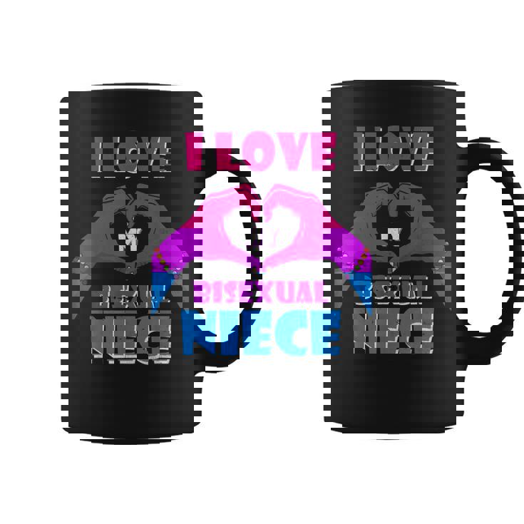 Bisexual Pride Flag Rainbow Bi Flag I Love My Bisexual Niece Graphic Print Coffee Mug