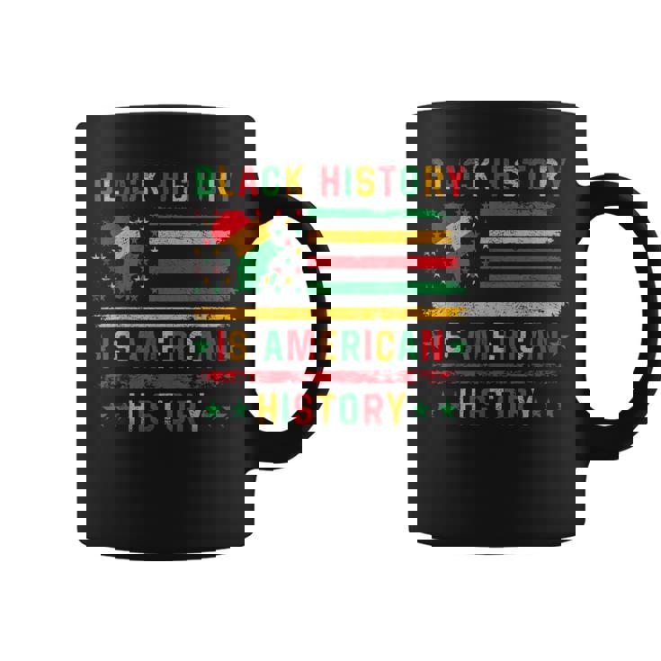 Black History Is American History Patriotic African American Coffee Mug