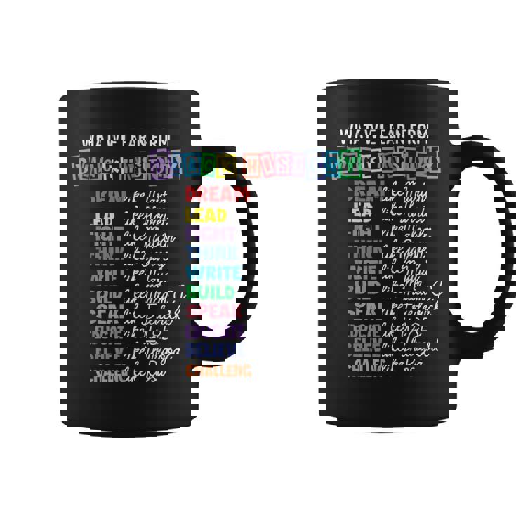 Black History Month What We Learn From Black History Coffee Mug