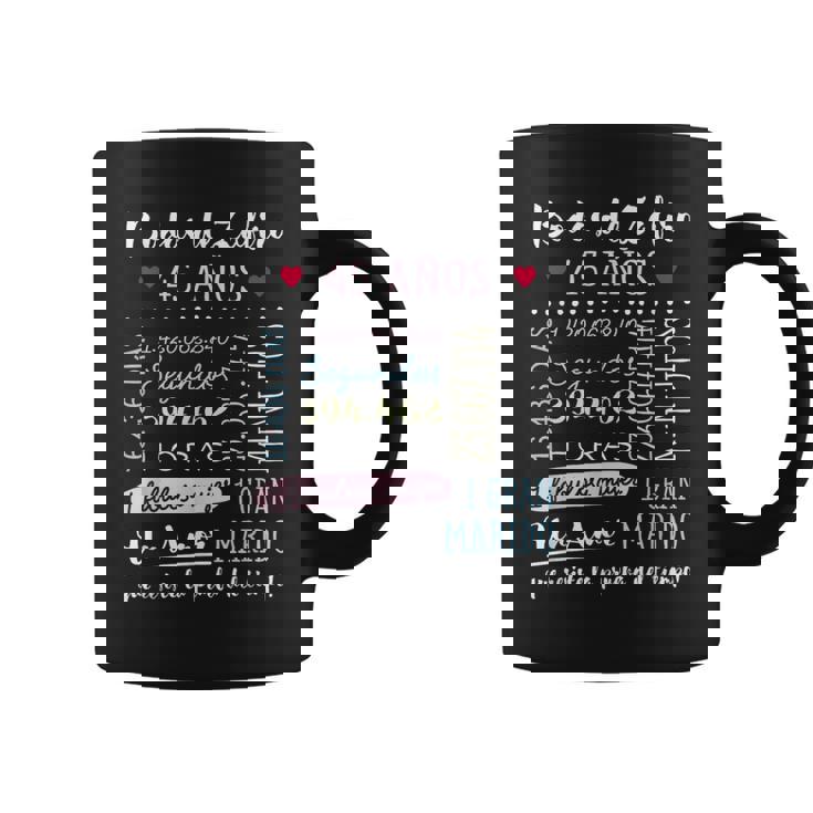 Bodas De Zafiro 45 Años Aniversario De Boda Regalo Taza de café