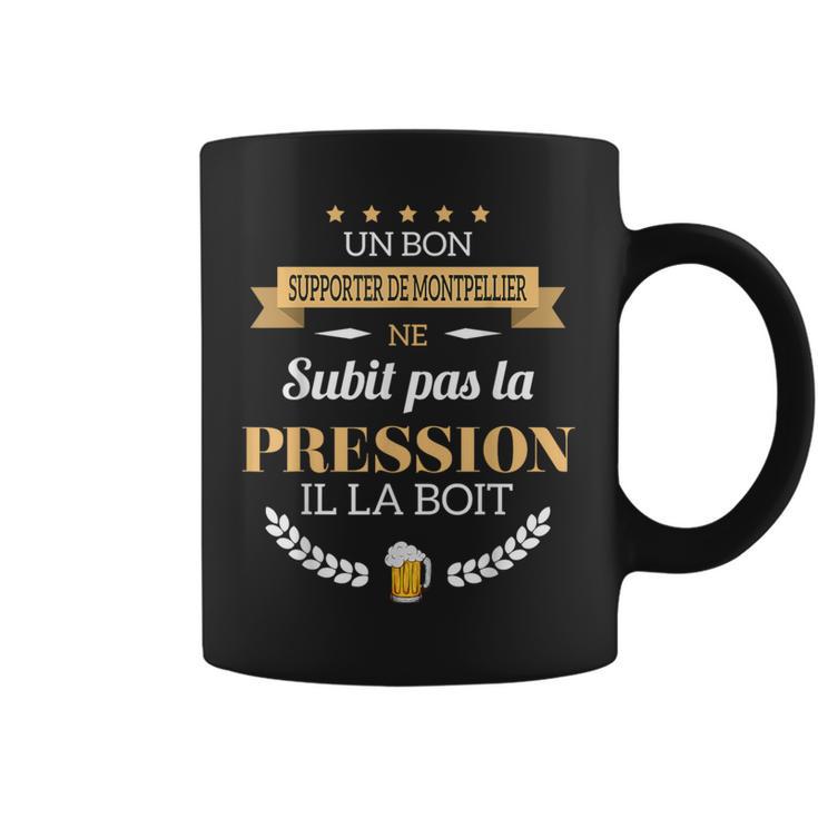 T-shirt Humour Supporter Strasbourg - 'Un Bon Supporter Ne Subit Pas La Pression Il La Boit', Coupe Classique