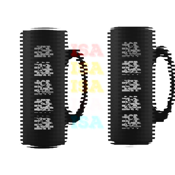 Bonito Regalo Personalizado Con Nombre Isa Taza de café