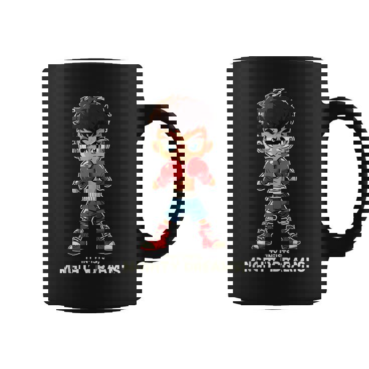 Boxeo Para Niños Tiny Fists Mighty Dreams Sin Mangas Taza de café