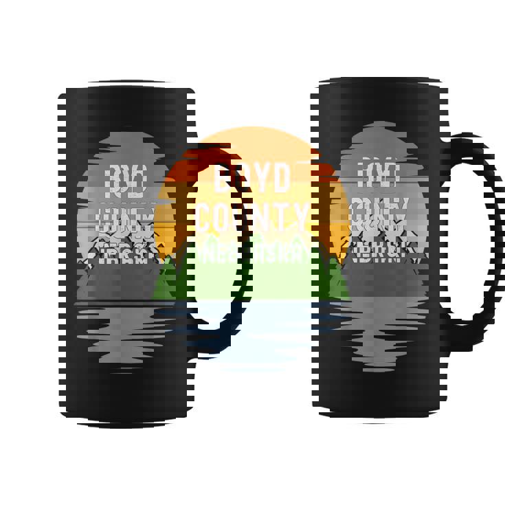 From Boyd County Nebraska Vintage Sunset Graphic Print Coffee Mug
