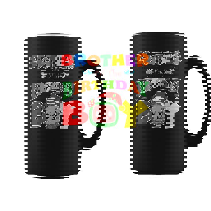 Brother Of The Birthday Boy Melon Family Matching Coffee Mug