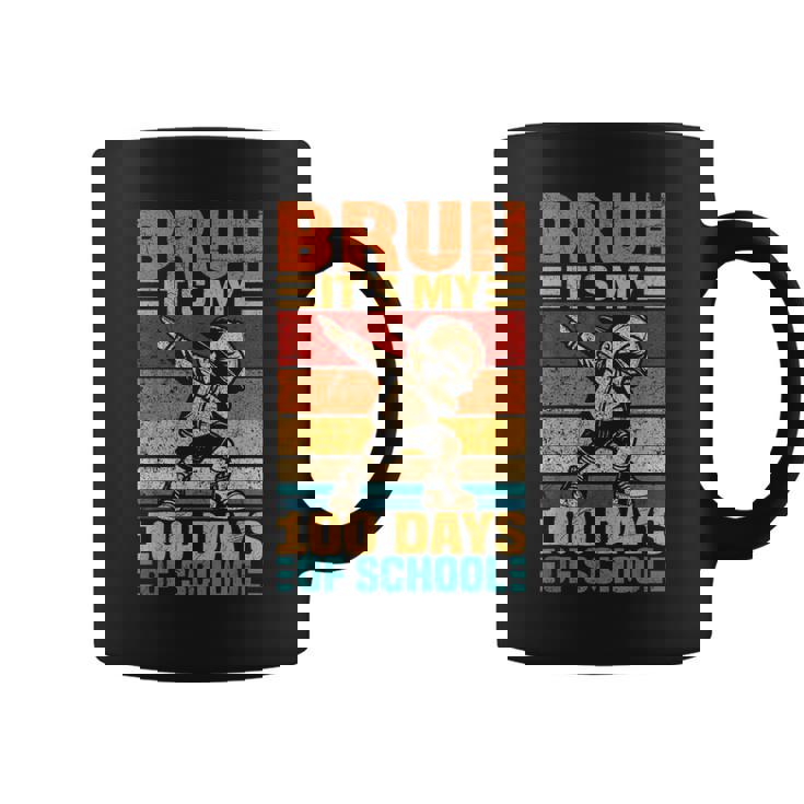 Bruh Its My 100 Days Of School Boys 100Th Day Of School Coffee Mug