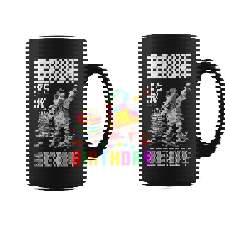 Bruh Its My Birthday Master Builder Dabbing Blocks Bricks Coffee Mug
