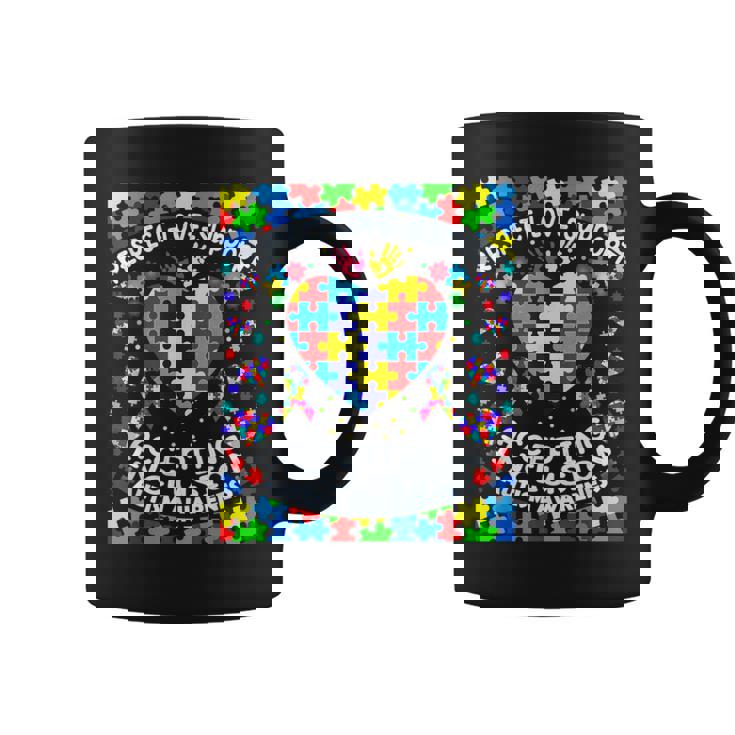 Camisa Para Autismo Para Es Y Hombres Respeto El Amor Concienciación Sobre El Autismo Taza de café