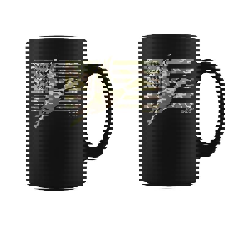 Camo Patriotic Mallard Duck Camouflage Flying Duck Hunting Coffee Mug