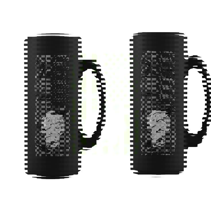 Camouflage Western Hognose American Flag Hognose Snake Graphic Print Coffee Mug
