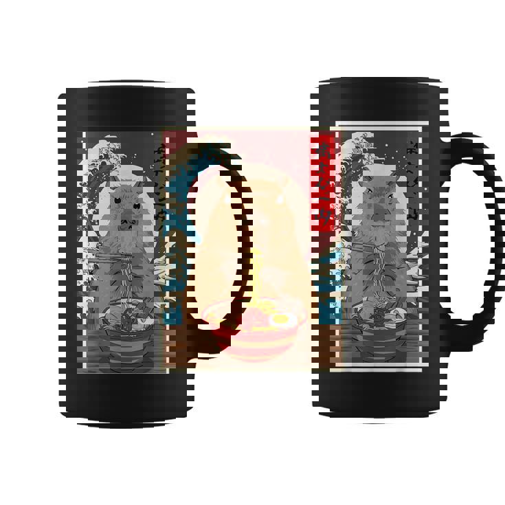 Capybara Ramen Japanese Graphic Kawaii Anime Coffee Mug