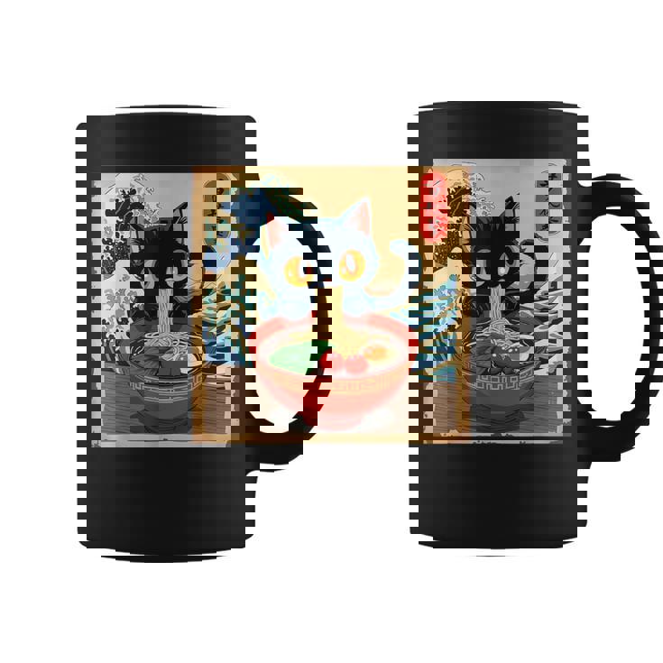 Cat Anime Kawaii Cat Ramen Japanese Graphic Coffee Mug