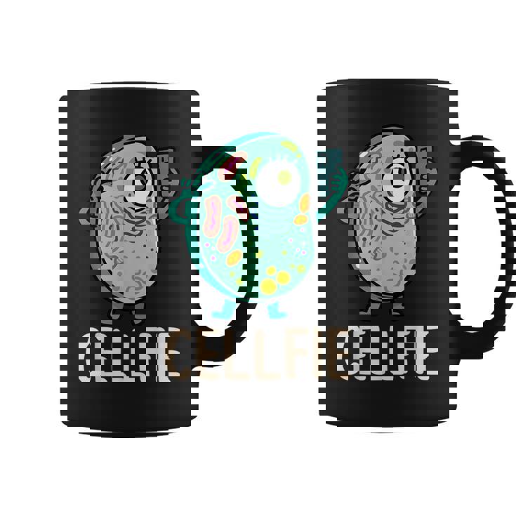 Cell Fie Cellfie Selfie Biology Science Teacher Taza de café
