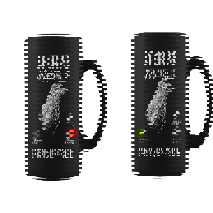 Chasser La Grive Humour Cadeau Chasseur De Grive Gibier Tasse