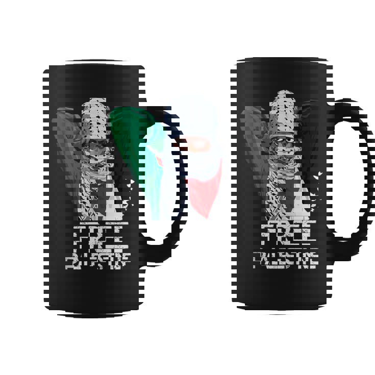 Chica Palestina Libre Palestina Bufanda Shemagh Sin Mangas Taza de café