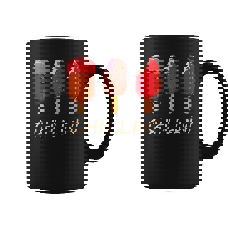 Chillin' Ice Cream Popsicles Novelty Graphic Summer Graphic Print Coffee Mug