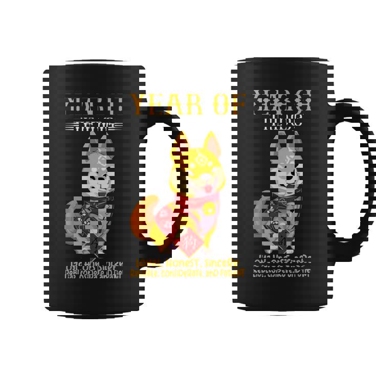 Chinese Year Of The Dog Zodiac Sign Happy Lunar New Year Graphic Print Coffee Mug
