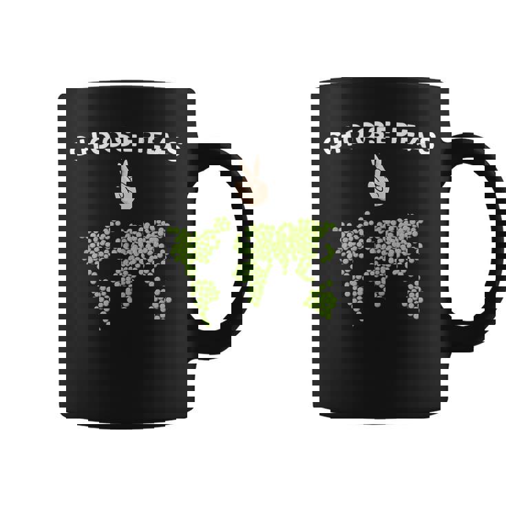 Choose Peas World Peace On Earth Pun Tank Top Graphic Print Coffee Mug