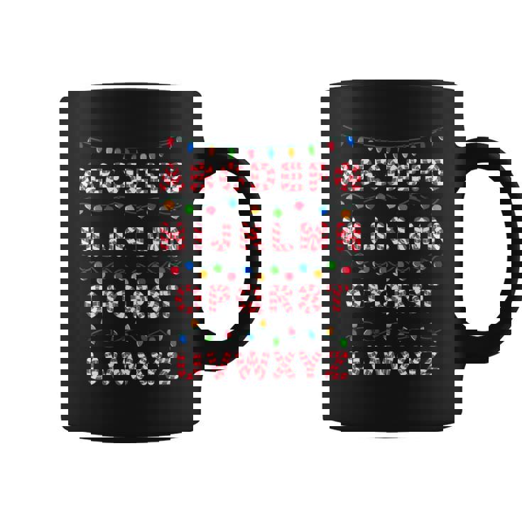 Christmas Alphabet Candy Cane Teachers Students Candy Cane Graphic Print Coffee Mug
