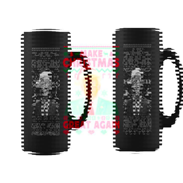 Make Christmas Great Again Santa Trump Christmas Ugly Taza de café