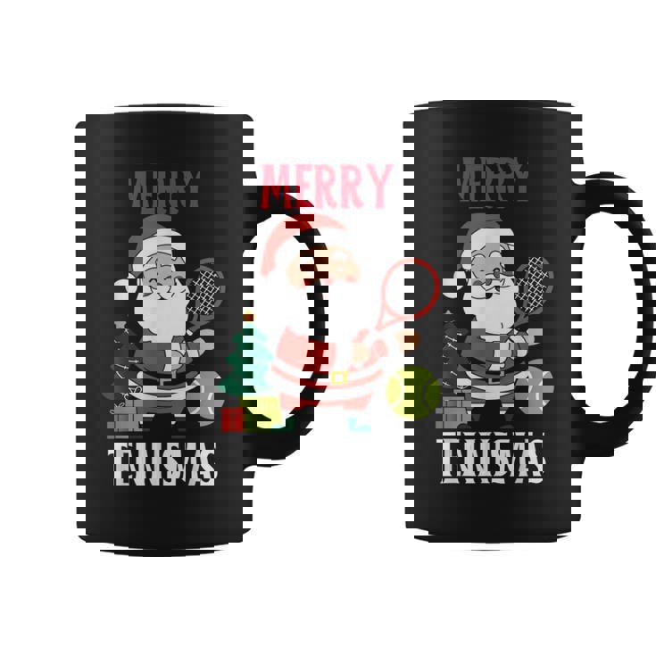 Christmas Tennis Pajamas Matching Xmas Tennis Racket Holiday Graphic Print Coffee Mug