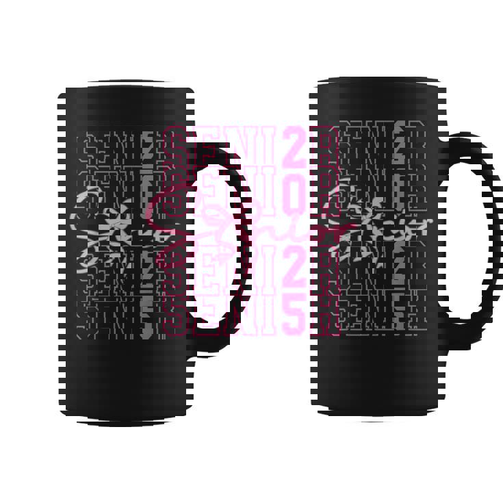 Class Of 2025 Coquette Bow Senior 2025 Graduation Girl Women Coffee Mug