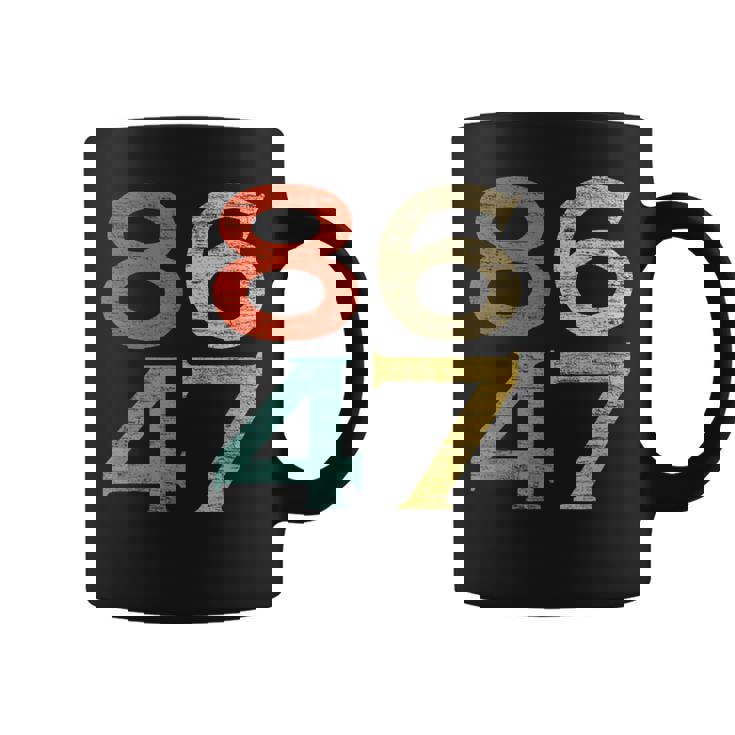 Classic Vintage Retro Style 8647 86 47 Anti Trump Coffee Mug