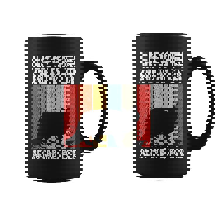 I Like Coffee And My Cat Maybe 3 People Siberian Cat Lover Taza de café
