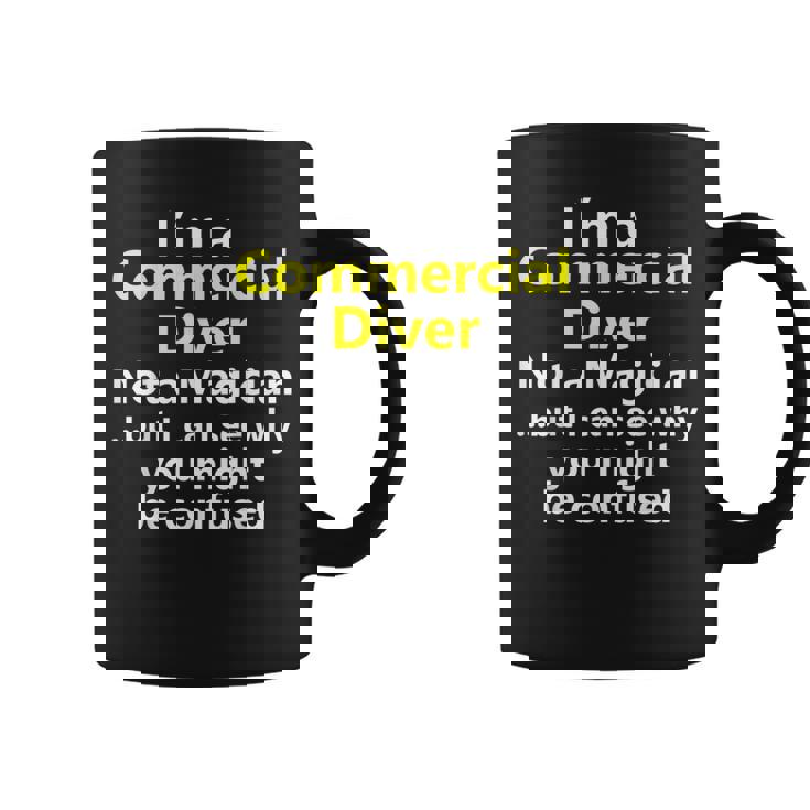 Commercial Diver Job Career Diving Scuba Deep Sea Graphic Print Coffee Mug