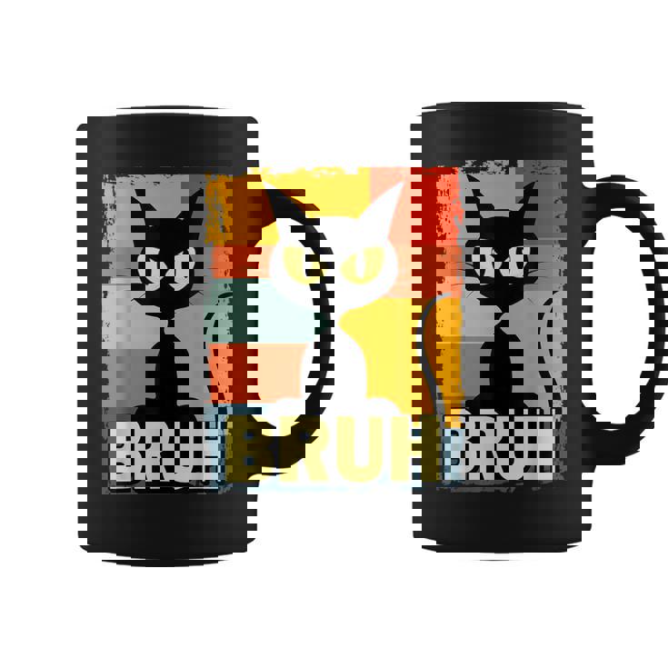 Cool Cat Bruh Slang Cat Meme Culture Cat Sarcastic Graphic Print Coffee Mug