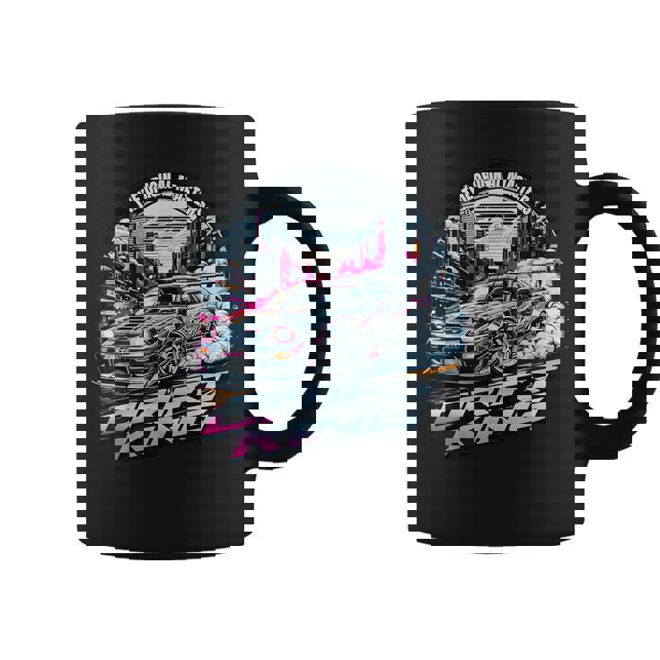 Cool Racingintage Japonés Jdm Tokio Japón Drift Race Car Taza de café