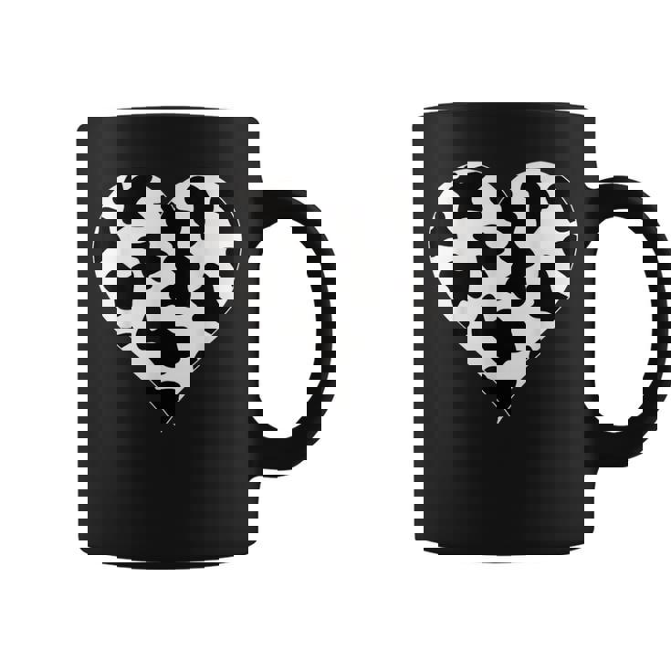 Corazón En Patrón Deaca Manchas Deaca Taza de café