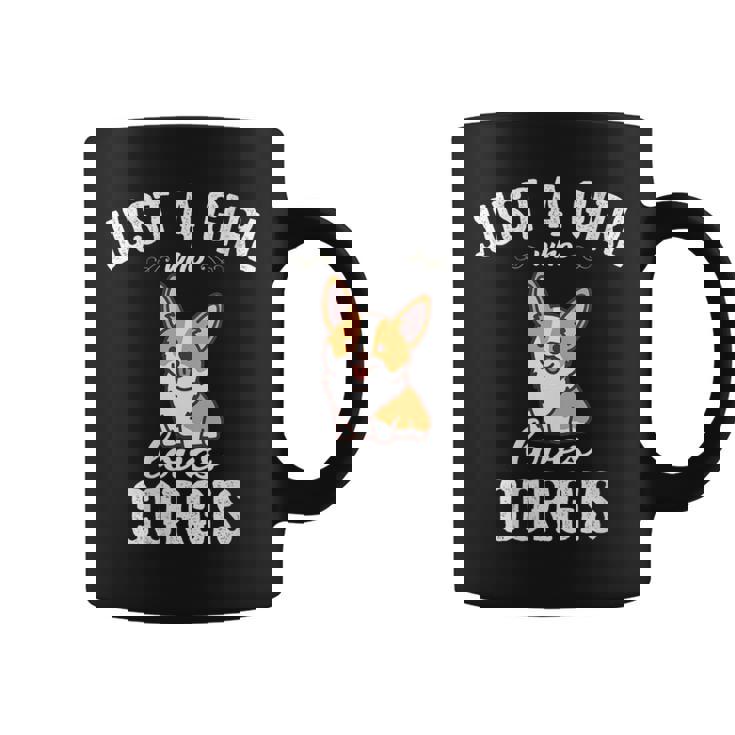 Corgi Dog Lover Just A Girl Who Love Corgis Cuello Taza de café